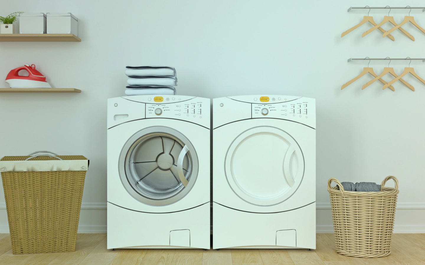 nordic style laundry room chicago il
